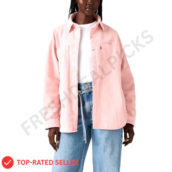 Overshirt Jacket Classic Button-Up Relaxed Fit Casual Y2K Retro Chic